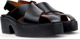 Camper Billie Slingback Platform Sandal in Black at Nordstrom Rack, Size 37