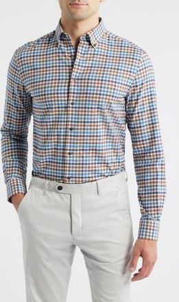 Johnnie-O Krause Plaid Cotton Blend Button-Down Shirt in Harvest at Nordstrom Rack, Size Xx-Large