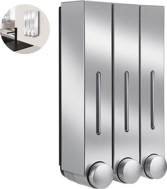 OEM Dispensador De Jab&oacute;n - Acero Inoxidable - Apto Para Ba&ntilde;o - 1 Unidad - 500 Ml - Plateado