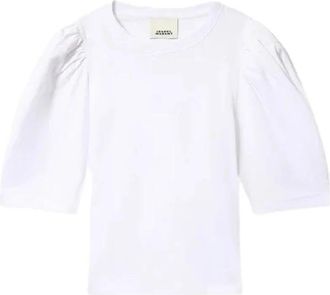 Isabel Marant Maeliss T-Shirt - Dames - T-shirts - Wit - M - Katoen - Tops