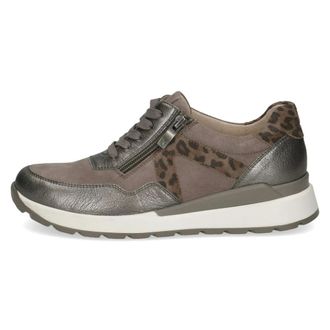 Caprice Leren sneaker - Dames - Schoenen - Grijs - Maat: 40 EU Leer