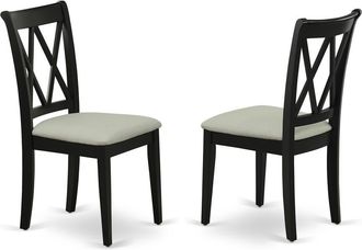 East West Furniture Dining Chair Black, CLC-BLK-C
