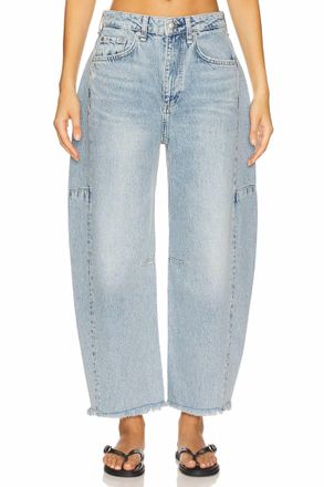 Rag & Bone Charlie High Rise Barrel Jeans In Lou
