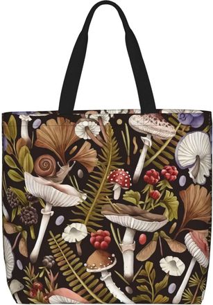 Generic Women Handbag Mushrooms Women Tote Bag Lightweight Retro Crossbody Bags, For Christmas, Daily, Birthday, Holiday, Graduation
