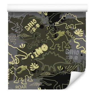 OEM Carta Da Parati Con Dinosauri E Animali Fiabeschi Per Soggiorno E Camera Da Letto, 50x1000 Cm