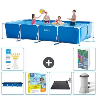 Intex Piscina Con Estructura Rectangular - 450x220x84 Cm - 7-piezas S60