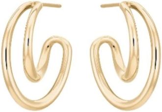 Charlotte Chesnais Charlotte Chesnais, Accessoires, Dames, Geel, ONE Size, Mini Initial Hoop
