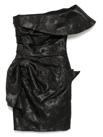 Saiid Kobeisy brocade mini dress - women - Polyester - 40 - Black