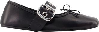 Vivienne Westwood Schoenen, Dames, Zwart, 40 EU, Leer, Alice Ballerina
