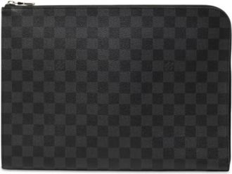 Louis Vuitton Pre-owned Damier Canvas Pochette - Dames - Vintage Clutch - Zwart - ONE Size - Vintage