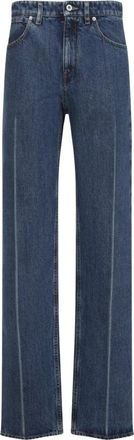 Jil Sander Straight Jeans - Dames - Regular Fit Jeans - Blauw - XS - Jeans