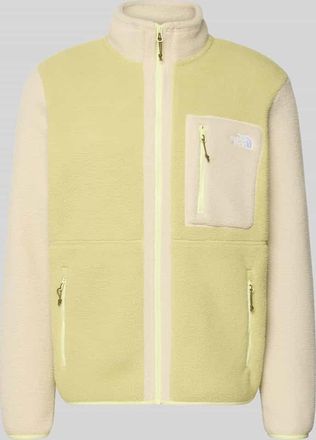 The North Face Fleecejacke mit Label-Stitching Modell Yumiori in Hellgelb, Gr&ouml;&szlig;e XXL