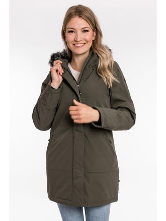 Deproc Parka DEPROC ACTIVE DIAMOND PEAK Women, Damen, Gr. 36/38 (M), grau (stone), 94% Polyamid; 6% Elasthan, gerade, Windstopperb&uuml;ndchen mit Windstopper, Ja