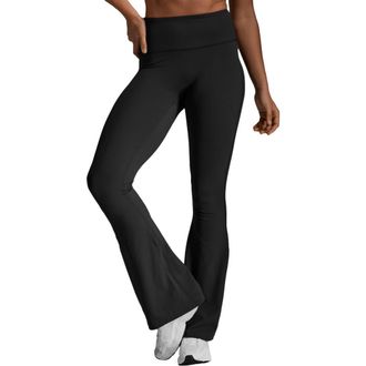 2XU Fluid Hi-Rise Flare Pant in Black/black at Nordstrom, Size X-Small