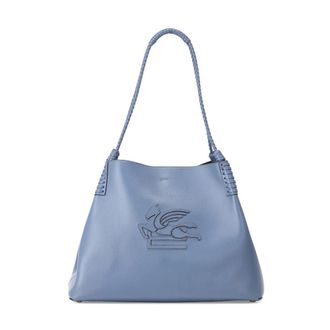Etro Tassen, Dames, Blauw, ONE Size, Leer, Shopper