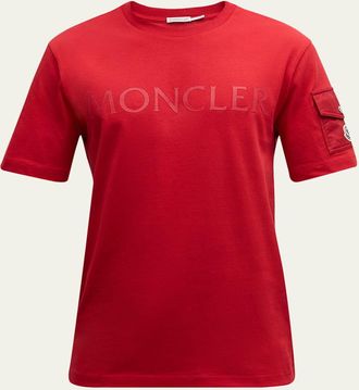Moncler Mens Laminated Logo T-Shirt