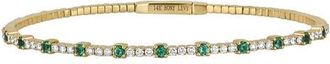 Bony Levy El Mar Bangle in 18K Yellow Gold Emerald at Nordstrom, Size Medium