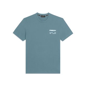 Freddy T-shirt in cotone con logo effetto gommato