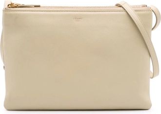Celine Pre-owned Cross Body Bags, female, Beige, Size: ONE SIZE Pre-owned Leather Shoulder Bag