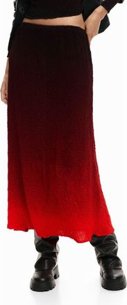 Desigual Gradient Tube Skirt in Orange Red at Nordstrom, Size Medium