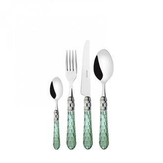 Bugatti Cadros De 24 Piezas Colocados En Estuche De Madera Verde Transparente Cristallo Ghiera Cromata Bugatti