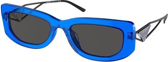 Prada PR 14YS 18M5S0 Womens Sunglasses Blue Size 53