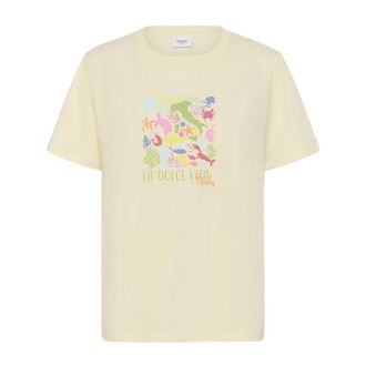 Saint Tropez LonaSZ T-Shirt - Dames - Tops - Beige - Maat: L