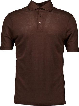 Gran Sasso polos donkerbruin - Heren - Polos - Bruin - M - Tops