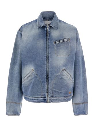 Msgm Jacket With Faded Effect