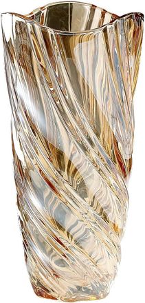 OEM Jarr&oacute;n Moderno De Cristal, 24 Cm, Estilo N&oacute;rdico, Grande, Ideal Para Flores Y Ramos De Tulipanes. Decoraci&oacute;n Y Regalo De Boda (&aacute;mbar)