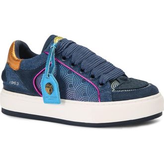 Kurt Geiger Southbank Tag Platform Sneaker in Open Blue at Nordstrom Rack, Size 6.5Us / 36.5Eu