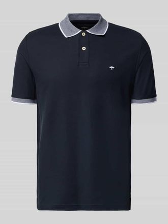 Fynch-Hatton Fynch-Hatton Modern Fit Poloshirt mit Stitching in Marine, Gr&ouml;&szlig;e 3XL