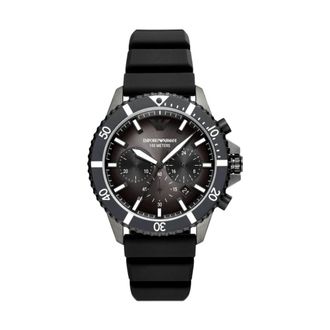 Emporio Armani Chronograaf Duikhorloge - Heren - Horloges - Grijs - ONE Size - Accessoires