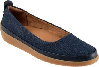 Softwalk Disa Flat in Blue Denim at Nordstrom, Size 10.5