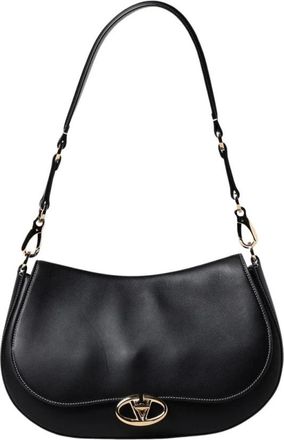 Valentino Garavani Elegante Stud Schoudertas - Dames - Schoudertassen - Zwart - ONE Size - Leer - Tassen