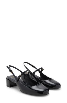 Mango Slingback Pump in Black at Nordstrom, Size 7.5Us