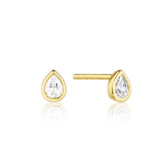 Lily & Roo Gold Mini Teardrop Stud Earrings