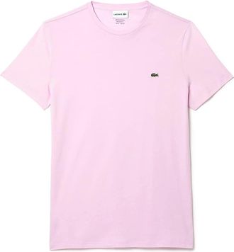 Lacoste Cotton Pima T-shirt - Heren - T-shirts - Roze - S - Katoen - Tops