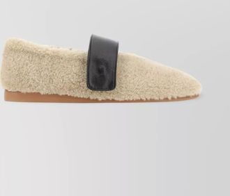 Low Classic faux fur mary jane ballerinas