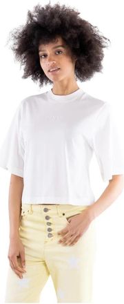 Pinko Niamey T-shirt - Dames - T-shirts - Wit - M - Katoen - Tops