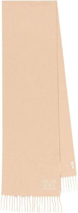 Max Mara Stijlvolle Sjaals Collectie - Dames - Wintersjaals - Beige - ONE Size - Accessoires