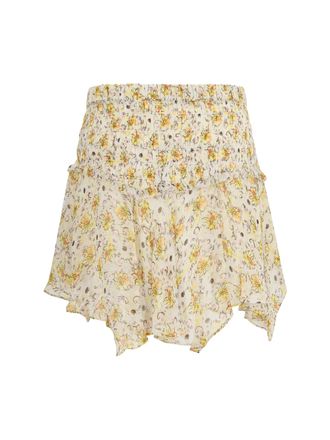 Isabel Marant Womens Fiala Skirt Light Yellow-Ecru Viscose Yellow/ecru