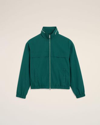Ami Green Cotton And Nylon Canvas Windbreaker Green - XL - for Men