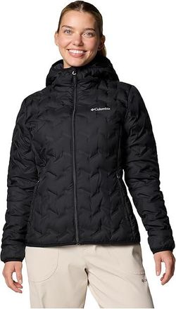 Columbia Delta Ridgetm II Down Hooded Jacket Womens Coat Black : MD, Down/Polyester