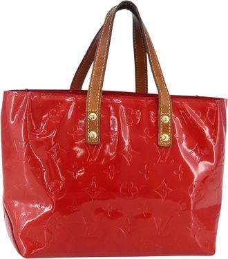 Louis Vuitton Reade Handbag Monogram Vernis Red Patent_Leather Handbag (Pre-Owned)