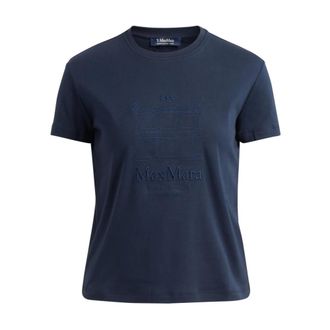 Max Mara T-Shirts, female, Blue, Size: XS Smmbella T-Shirt