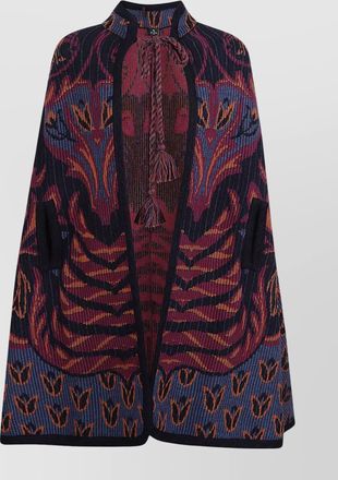 Etro womens textured fabric knit capes