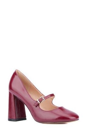 New York & Company Elaine Mary Jane Pump in Wine at Nordstrom Rack, Size 8.5