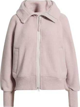 Canada Goose Chilliwack Kind Fleece Bomber Jacket in Lucent Rose at Nordstrom, Size Xx-Small