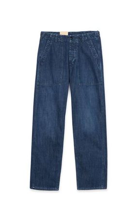 Fortela Relaxed Fit Denim Pants in Dark Blue at Nordstrom, Size 38 X 31 Eu
